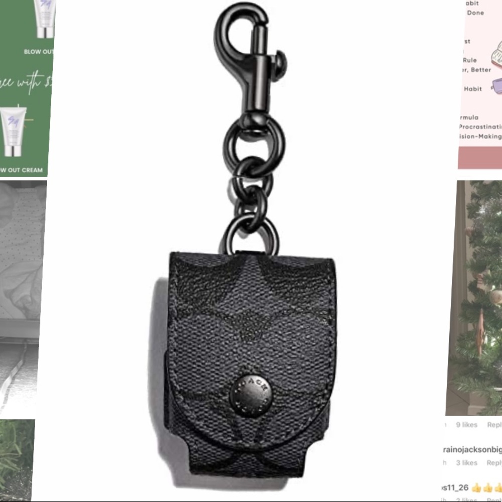 NWT Coach earbud case